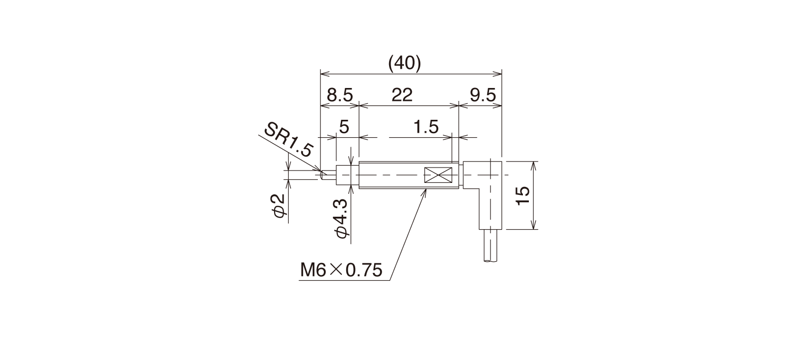 CS067A-Rの外径寸法図1