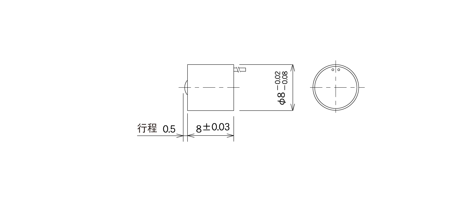 STM11Aの外径寸法図1