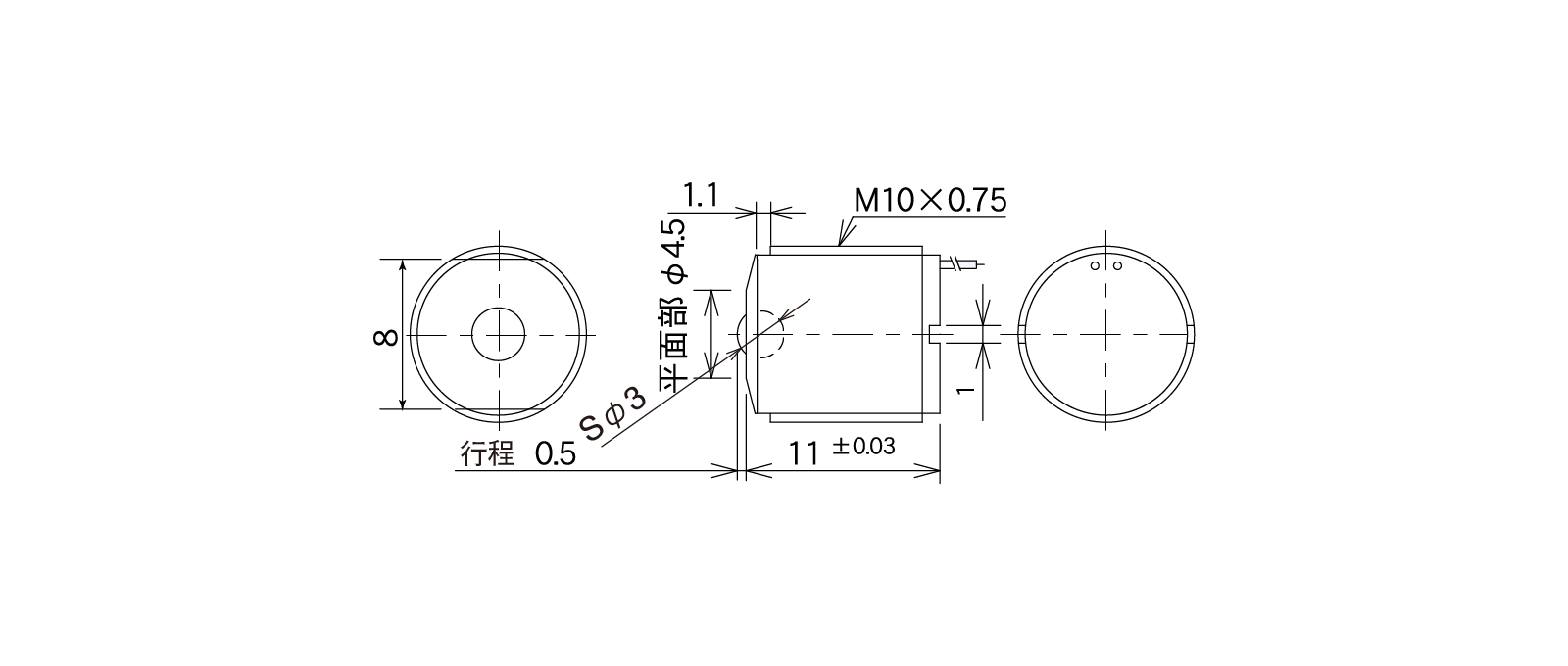 STM35Aの外径寸法図1